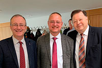 Prof. Dr. Ziya Akçetin, Dr. Lutz Höbold und Dr. Klaus Schenke (von links)